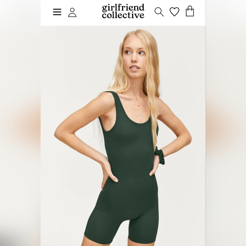 Girlfriend Collective Bike Unitard Romper